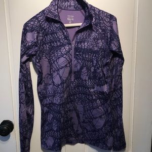 Nike Pro Purple Quarter Zip